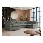 Narożnik COMODO U - uniwersalny - szary, struktura