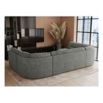 Narożnik COMODO U - uniwersalny - szary, struktura