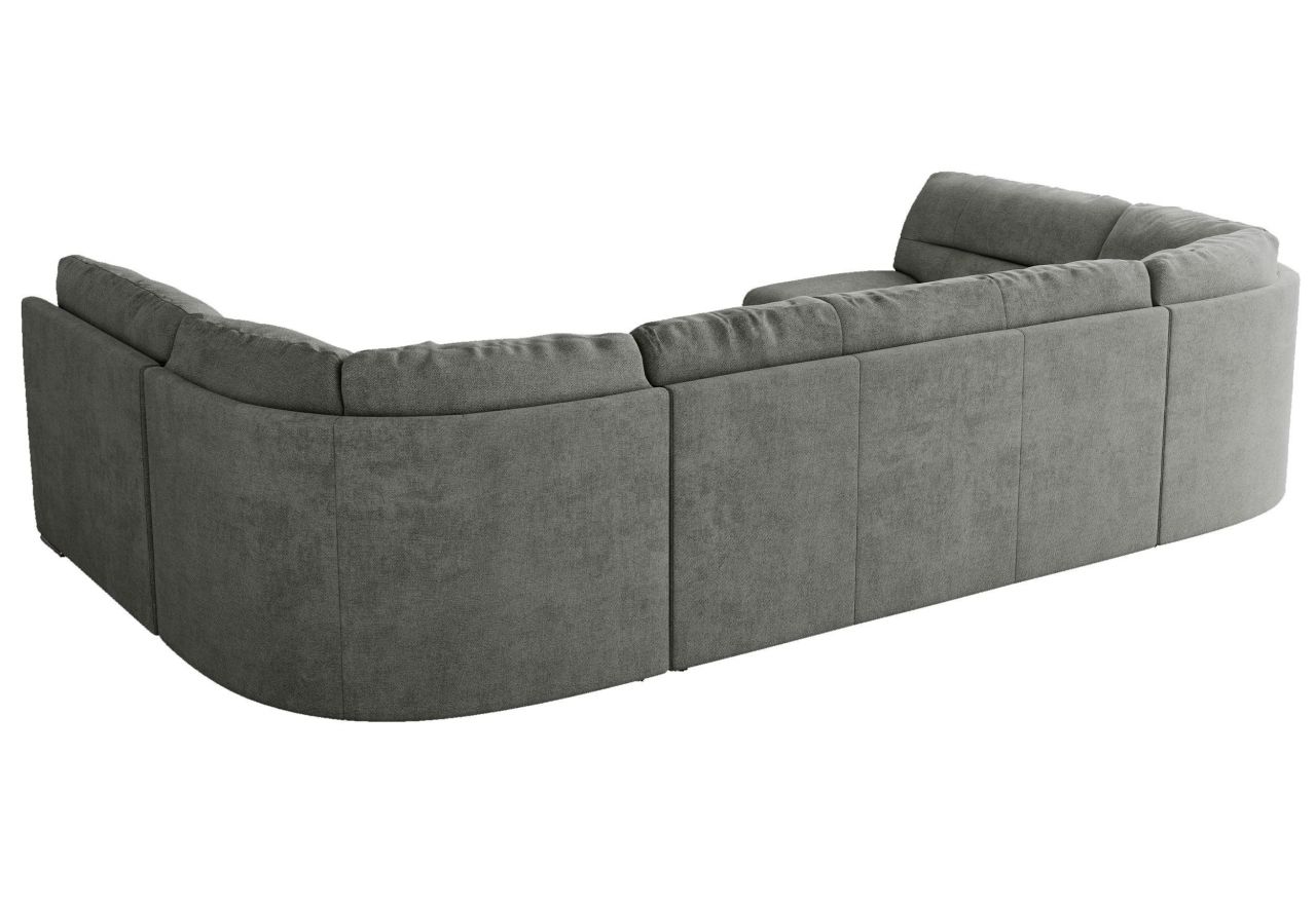 Narożnik COMODO U - uniwersalny - szary, struktura