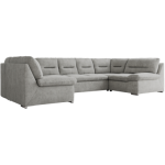 Narożnik COMODO U - uniwersalny - jasnoszary, struktura