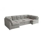 Narożnik COMODO U - uniwersalny - jasnoszary, struktura