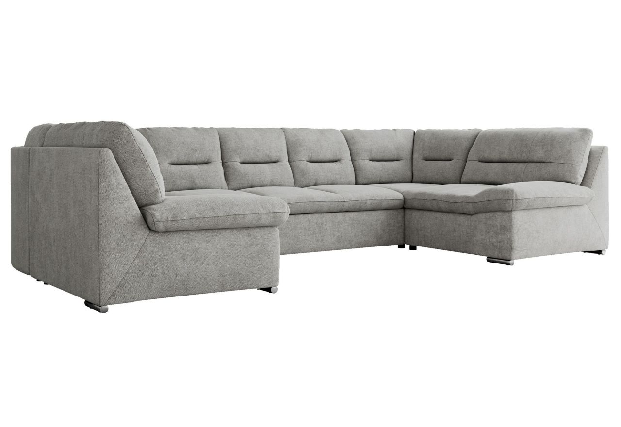 Narożnik COMODO U - uniwersalny - jasnoszary, struktura