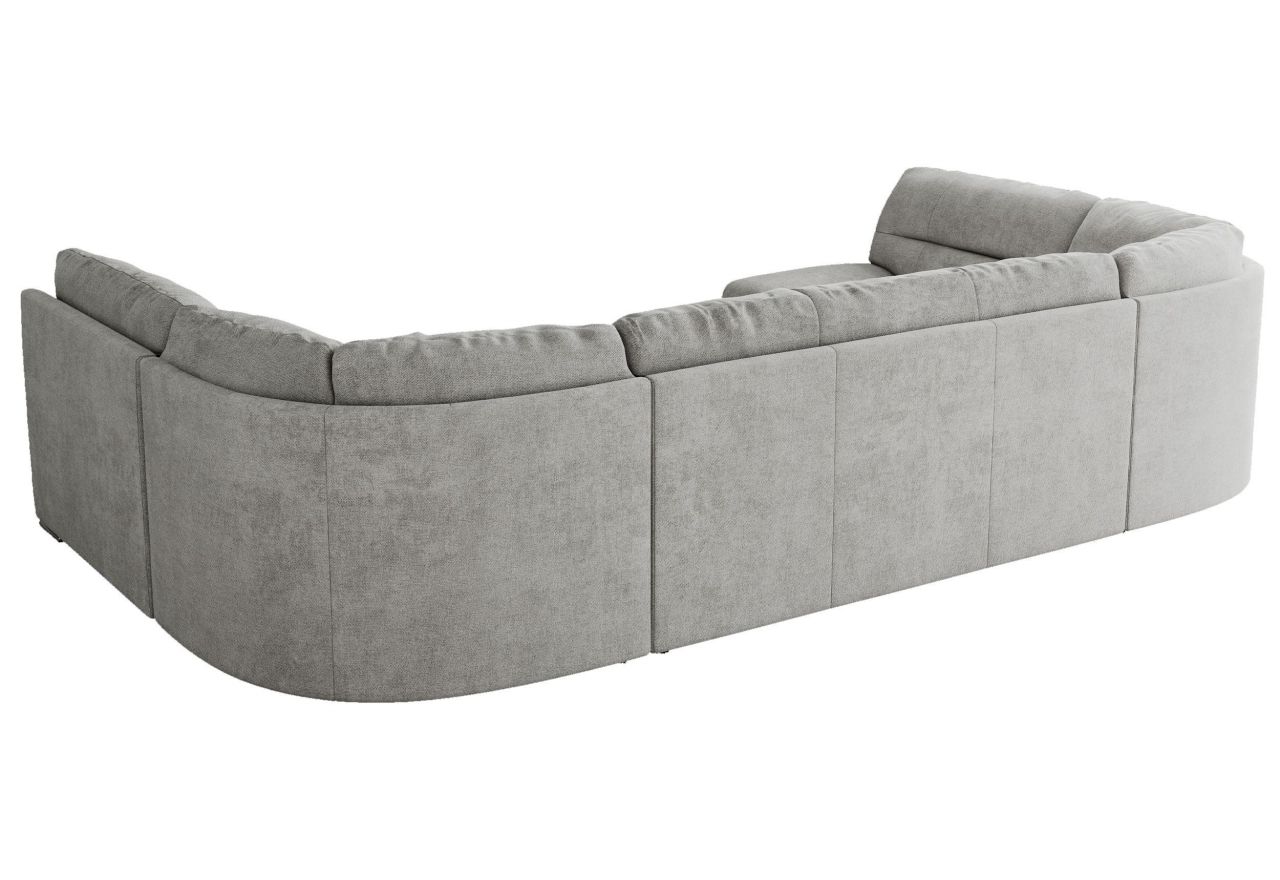 Narożnik COMODO U - uniwersalny - jasnoszary, struktura