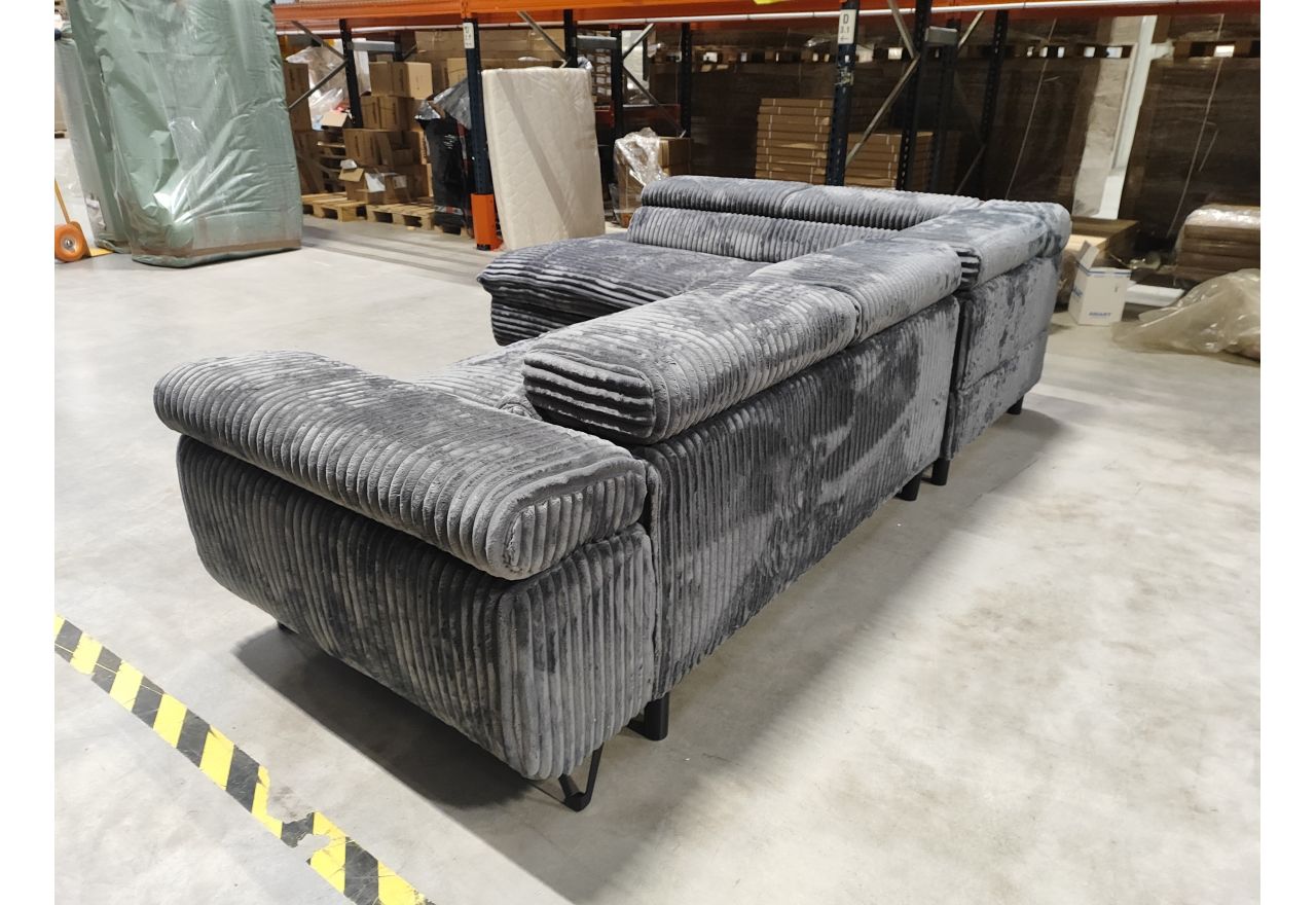 Narożnik PETER L - Tilia 90 - szary - OUTLETU