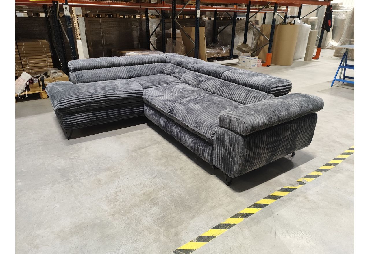 Narożnik PETER L - Tilia 90 - szary - OUTLETU