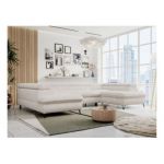 Narożnik PEDRO U - uniwersalny - beżowy, sztruks