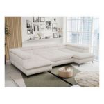 Narożnik PEDRO U - uniwersalny - beżowy, sztruks