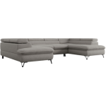 Narożnik PEDRO U - uniwersalny - jasnoszary, boucle