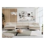 Narożnik PEDRO U - uniwersalny - beżowy, boucle