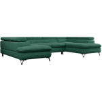 Narożnik PEDRO U - uniwersalny - ciemnozielony, struktura