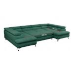 Narożnik PEDRO U - uniwersalny - ciemnozielony, struktura