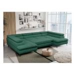 Narożnik PEDRO U - uniwersalny - ciemnozielony, struktura