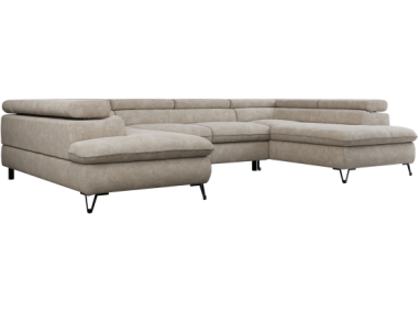 Narożnik PEDRO U - uniwersalny - beżowy, struktura