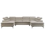 Narożnik PEDRO U - uniwersalny - beżowy, struktura