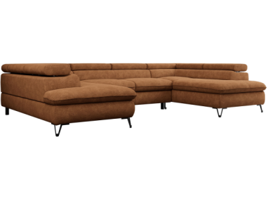 Narożnik PEDRO U - uniwersalny - pomarańczowy, struktura