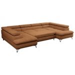 Narożnik PEDRO U - uniwersalny - pomarańczowy, struktura