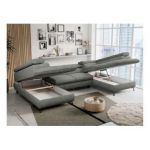 Narożnik PEDRO U - uniwersalny - szary, struktura