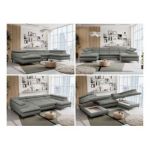 Narożnik PEDRO U - uniwersalny - szary, struktura