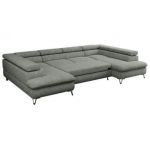 Narożnik PEDRO U - uniwersalny - szary, struktura