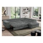 Narożnik PEDRO L - strona prawa - szary, sztruks