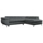 Narożnik PEDRO L - strona prawa - szary, sztruks