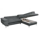 Narożnik PEDRO L - strona prawa - szary, sztruks