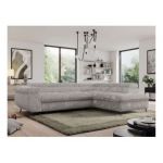 Narożnik PEDRO L - strona prawa - jasnoszary, sztruks