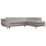 Narożnik PEDRO L - strona prawa - jasnoszary, sztruks