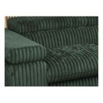 Narożnik PEDRO L - strona prawa - ciemnozielony, sztruks