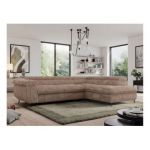 Narożnik PEDRO L - strona prawa - brązowy, sztruks