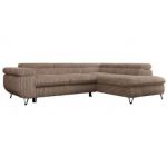 Narożnik PEDRO L - strona prawa - brązowy, sztruks