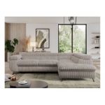 Narożnik PEDRO L - strona prawa - jasnobrązowy, sztruks