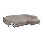 Narożnik PEDRO L - strona prawa - jasnobrązowy, sztruks