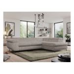 Narożnik PEDRO L - strona prawa - jasnobrązowy, sztruks