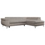 Narożnik PEDRO L - strona prawa - jasnobrązowy, sztruks