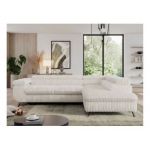 Narożnik PEDRO L - strona prawa - beżowy, sztruks