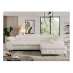 Narożnik PEDRO L - strona prawa - beżowy, sztruks