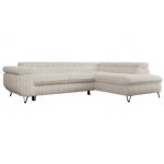 Narożnik PEDRO L - strona prawa - beżowy, sztruks