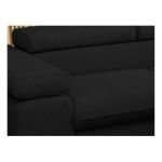 Narożnik PEDRO L - strona prawa - czarny, boucle