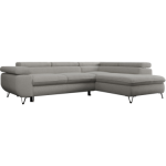 Narożnik PEDRO L - strona prawa - jasnoszary, boucle