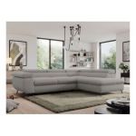 Narożnik PEDRO L - strona prawa - jasnoszary, boucle