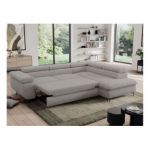 Narożnik PEDRO L - strona prawa - jasnoszary, boucle