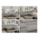 Narożnik PEDRO L - strona prawa - jasnoszary, boucle