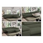 Narożnik PEDRO L - strona prawa - ciemnozielony, boucle