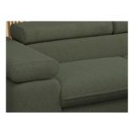 Narożnik PEDRO L - strona prawa - ciemnozielony, boucle