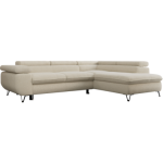 Narożnik PEDRO L - strona prawa - beżowy, boucle