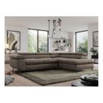 Narożnik PEDRO L - strona prawa - brązowy, welwet