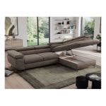 Narożnik PEDRO L - strona prawa - brązowy, welwet