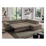 Narożnik PEDRO L - strona prawa - brązowy, welwet