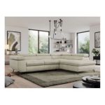 Narożnik PEDRO L - strona prawa - beżowy, welwet